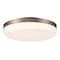 Euf Harwel, Flush Mount, 18", Harlow Bronze, White Glass 49831-016 - alternate 4
