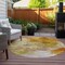 Homeroots 8' Orange Copper And Terra Cotta Round Abstract Washable Indoor Outdoor Area Rug 577723 - alternate 5