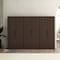 Manhattan Comfort Rivington 38in Bookcase Cabinet in Walnut - Set of 3 3-BC004-BR - alternate 1