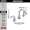 Delta Lahara Two Handle Widespread Bathroom Faucet 3538-MPU-DST - alternate 6