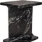 Homeroots 20" Black Marble Pedestal End Table 569942 - alternate 8