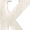 Homeroots 16" White Distressed Wood Letter K Tabletop Sculpture 478363 - alternate 5