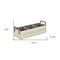 Homeroots 15" Antiqued White Solid Wood And Metal Box 487955 - alternate 5