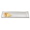 Homeroots 18 Mouth Blown Rectangular Edge Silver Serving Platter Or Tray 375749 - alternate 1