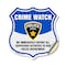 Signmission Neighborhood Crime Watch Shield Sign We, 12 Inch X 12 Inch, Vinyl Decal SHI-D-12-388 - alternate 1