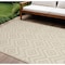 Homeroots 8' X 10' Cream And Beige Geometric Indoor Outdoor Area Rug 551116 - alternate 7