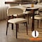 Leisuremod Sable Faux Leather Dining Chair with Rubberwood Legs SCW18BR - alternate 9