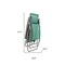 Homeroots 27" Green Metal Outdoor Zero Gravity Chair with Green Cushion 373474 - alternate 3