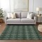 Homeroots 3' X 5' Olive Green And Charcoal Geometric Washable Indoor Outdoor Area Rug 577073 - alternate 8