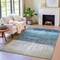 Homeroots 3' X 5' Blue And Gray Abstract Washable Indoor Outdoor Area Rug 632041 - alternate 8