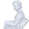 Homeroots Vintage Look Off White Boy Sitting Statue 364247 - alternate 6