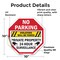 Signmission No Parking Violators Will Be Towed, 10 Inch X 10 Inch, Vinyl Decal OC-D-10-85 - alternate 3
