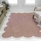 Jonathan Y Alice Classic Cottage Two-Tone Scalloped Light Rose/Cream 4 ft. x 6 ft. Shaped Area Rug SHP103B-4 - alternate 7