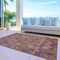 Homeroots 9' X 12' Rust Gold And Blush Aztec Washable Indoor Outdoor Area Rug 615792 - alternate 6