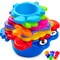 Extasticks Beautiful Colored Stacking Cups With Sea Animals E3300 - alternate 6