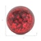 Homeroots 6" Red Paper Mache Hand Painted Orb Decorative Orb 635386 - alternate 4