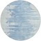 Homeroots 8' Sky Blue And Denim Blue Round Abstract Washable Indoor Outdoor Area Rug 582436 - alternate 8