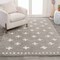 Jonathan Y Cristo Berber Geometric Shag Gray/Ivory 4 ft. x 6 ft. Area Rug MOH403B-4 - alternate 1