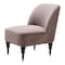 Homeroots 22" Taupe And Black And Gold Velvet And Upholstered Side Chair 556460 - alternate 7