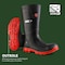 Dunlop Rubber Boot, 10D, Knee, Black; Red, PR LJEHE01.10 - alternate 5