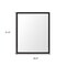 Homeroots 32" Black Bathroom Vanity Mirror 607230 - alternate 4