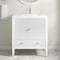 James Martin Vanities Myrrin 30" Sgl Vanity, Bright White w/Sgl Hole 3 CM White Zeus Silestone Top and Matching Backsplash 485-V30-BW-1WZ - alternate 9