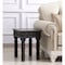 Homeroots 24" Black Distressed Solid Wood Square End Table 521951 - alternate 6