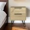 Homeroots 22" Oak Wood Two Drawer Nightstand 478278 - alternate 3