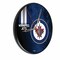 Holland Bar Stool Co Winnipeg Jets 13" Solid Wood Clock WClkPBlk03WinJet - alternate 1
