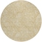 Homeroots 8' Gold And Beige Round Floral Washable Indoor Outdoor Area Rug 594625 - alternate 8