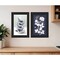 Homeroots Set Of Two Tea Towers with Flowers Blue Black Framed Print Kitchen Wall Art, 2PK 408188 - alternate 3