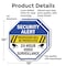 Signmission Security Alert Trespasser Will Be P, 10 inch X 10 inch, Aluminum Metal Signs, 2PK OC-A-2PACK-10-186 - alternate 5