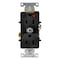 Leviton Duplex Receptacle Outlet, 15A, Black, 125V 5262-IGE - alternate 1