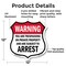 Signmission No Trespassing Shield Sign Warning You A, 12 Inch X 12 Inch, Aluminum Metal Sign SHI-A-12-423 - alternate 5