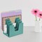 Acrimet 5 Section Incline File Sorter Desk Organizer Rack for Office Desktop Plastic Solid Green 225.6 - alternate 7