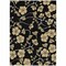 Homeroots 9' X 12' Black And Gold Floral Washable Indoor Outdoor Area Rug 599998 - alternate 7