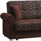 Homeroots 89" Dark Brown Chenille Convertible Futon Sleeper Sofa And Toss Pillows With Storage 607149 - alternate 7