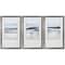 Homeroots 21" X 34" Silver Frame Landform I, Set Of 3, 3PK 365630 - alternate 3