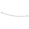Gatco Modern Minimalist 72" Curved Shower Rod Set, Satin Nickel 827SN - alternate 1