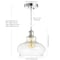 Jonathan Y Hampton 9.4 in. Adjustable Iron/Glass Pharmacy LED Pendant, Chrome JYL1104A - alternate 9