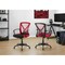 Monarch Specialties Office Chair, Adjustable Height, Swivel, Ergonomic, Armrests, Desk, Work, Red Mesh, Black Metal I 7357 - alternate 8