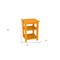 Homeroots 28" Yellow Solid Wood Nightstand 548321 - alternate 6