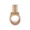 Sharkbite 1 In. x 1 In. x 1/2 In. Barb Reducing Brass PEX Tee UC415LFA - alternate 4