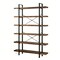 Homeroots 80" Brown Wood Six Tier Etagere Bookcase 717460 - alternate 1