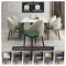Leisuremod Paradiso Collection Modern Dining Seat in Taupe, with Green Fabric Seat, 2PK PC50TPG2 - alternate 7