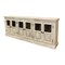 Homeroots 93" Antiqued White Distressed Solid Wood Sideboard with Six Glass Doors 557697 - alternate 7