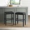 Alaterre Furniture Madison Backless Bar Height Stool Black Finish with Black PU AVMA22P0 - alternate 16