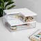Martha Stewart Brody Clear Plastic Storage Organizer Bins W/ White Engineered Wood Lids, 3 Pack Small/Medium/Large BE-PB3317-WD-3-CL-WH-MS - alternate 8