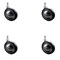 Service Caster 3 Inch Bright Chrome Soft Tread Ball Caster - 3/8 Inch Threaded Stem, 4PK SCC-TS01S30-DCR-BC-381634-4 - alternate 1