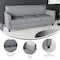 Flash Furniture Sofa, 29" x 32-1/4", Upholstery Color: Gray BT-827-3-GY-GG - alternate 7